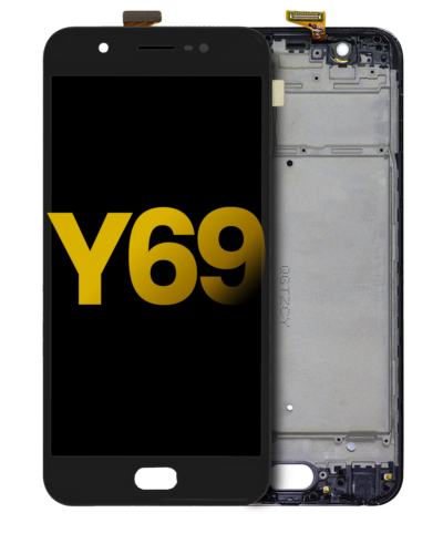Écran LCD complet avec cadre pour Vivo Y69 (reconditionné) (Matte Black) – Image 3