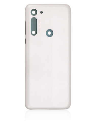 Coque arrière en verre pour Motorola Moto G8 (XT2045-1 / 2020) (Prisme blanc) – Image 3