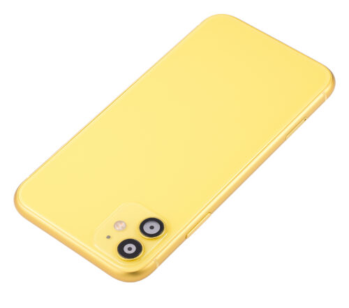 Back châssis W/ Small Components pré-installé pour iPhone 11 (No Logo) (compatible qualité supérieure) (jaune) – Image 5
