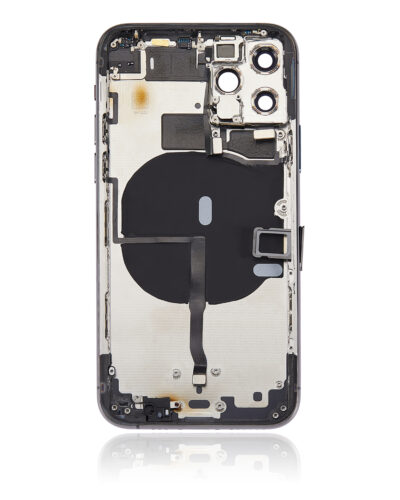 Coque arrière avec petits composants préinstallés pour iPhone 11 Pro (sans logo) (Adaptable) (Gris sidéral) – Image 4