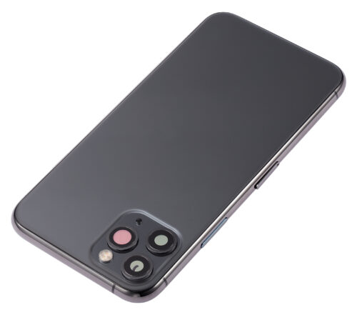 Coque arrière avec petits composants préinstallés pour iPhone 11 Pro (sans logo) (Adaptable) (Gris sidéral) – Image 5