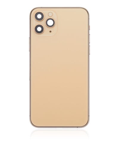 Coque arrière avec petits composants préinstallés pour iPhone 11 Pro (sans logo) (Pièce de rechange Plus) (Or) – Image 3