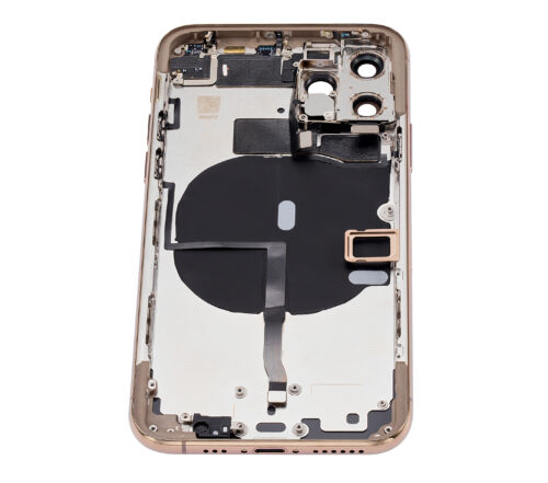 Coque arrière avec petits composants préinstallés pour iPhone 11 Pro (sans logo) (Pièce de rechange Plus) (Or) – Image 7