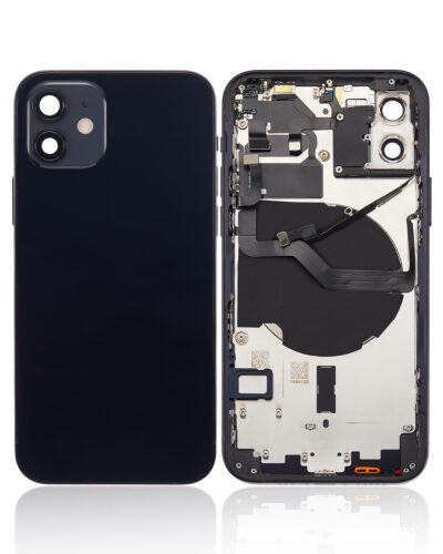 Coque arrière avec petites pièces pour iPhone 12 (version US) (Aftermarket Plus) (noir) – Image 2