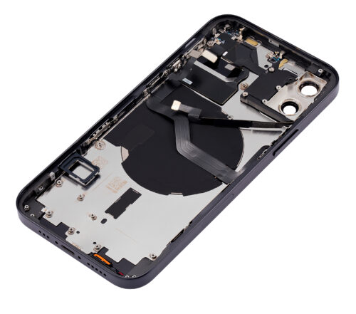Coque arrière avec petites pièces pour iPhone 12 (version US) (Aftermarket Plus) (noir) – Image 7
