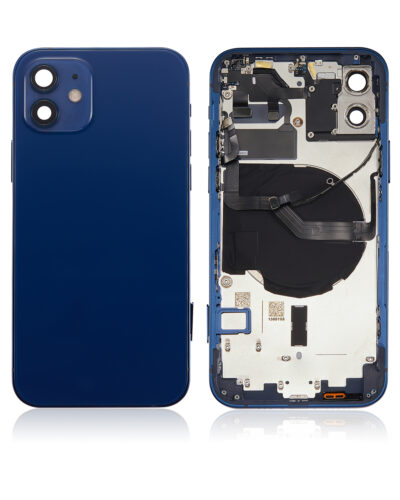 Coque arrière avec petites pièces pour iPhone 12 (version US) (compatible qualité supérieure) (bleu) – Image 2