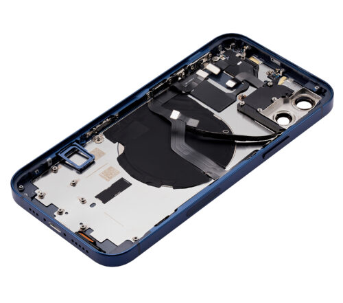 Coque arrière avec petites pièces pour iPhone 12 (version US) (compatible qualité supérieure) (bleu) – Image 7