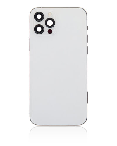 Back Housing W/ Small Parts For iPhone 12 Pro (US Version) (Aftermarket Plus) (Silver) – Image 4