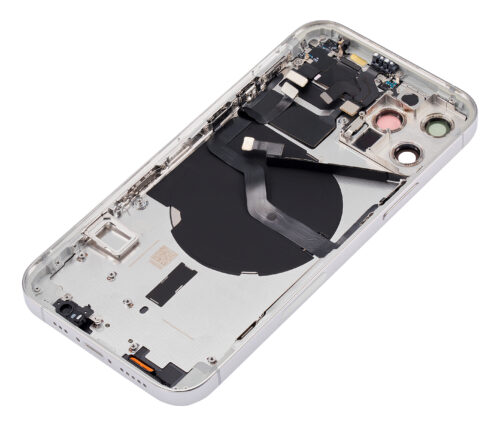 Back Housing W/ Small Parts For iPhone 12 Pro (US Version) (Aftermarket Plus) (Silver) – Image 7