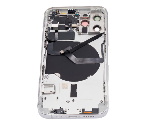 Back Housing W/ Small Parts For iPhone 12 Pro (US Version) (Aftermarket Plus) (Silver) – Image 8