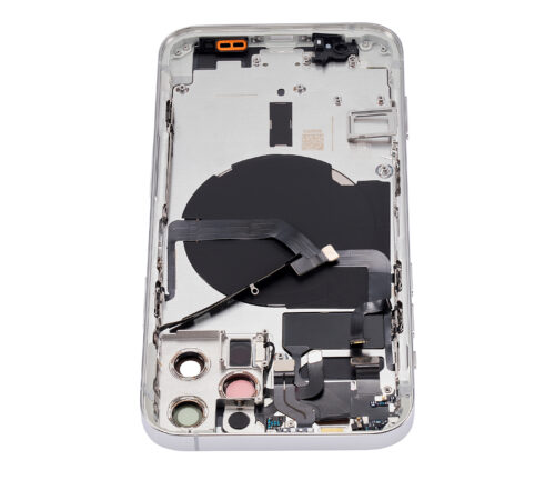 Back Housing W/ Small Parts For iPhone 12 Pro (US Version) (Aftermarket Plus) (Silver) – Image 9