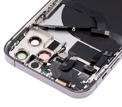 Back Housing W/ Small Parts For iPhone 12 Pro (US Version) (Aftermarket Plus) (Graphite) – Image 10