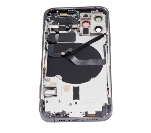 Back Housing W/ Small Parts For iPhone 12 Pro (US Version) (Aftermarket Plus) (Graphite) – Image 9
