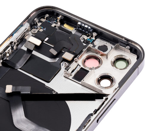 Back Housing W/ Small Parts For iPhone 12 Pro (US Version) (Aftermarket Plus) (Graphite) – Image 11