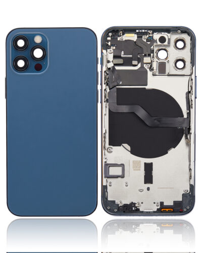Coque arrière avec petites pièces pour iPhone 12 Pro (version US) (compatible qualité supérieure) (bleu Pacifique) – Image 2