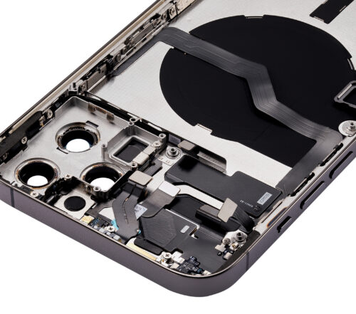 Back Housing W/ Small Parts For iPhone 12 Pro Max (US Version) (Aftermarket Plus) (Graphite) – Image 12