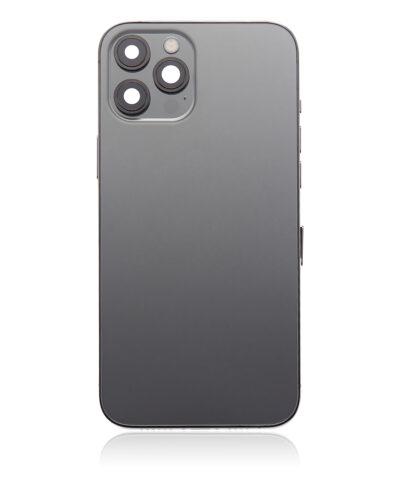 Back Housing W/ Small Parts For iPhone 12 Pro Max (US Version) (Aftermarket Plus) (Graphite) – Image 4