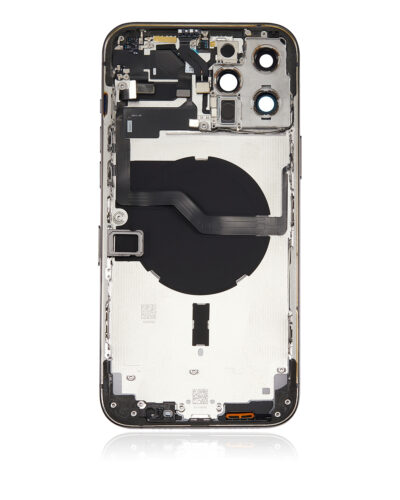 Back Housing W/ Small Parts For iPhone 12 Pro Max (US Version) (Aftermarket Plus) (Graphite) – Image 5