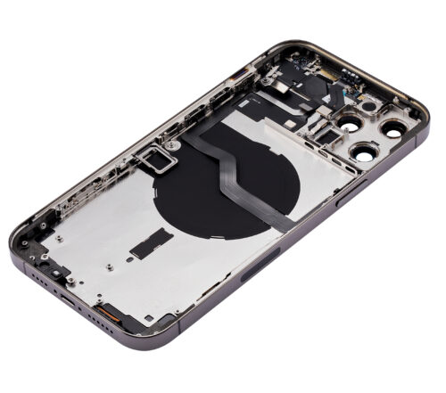 Back Housing W/ Small Parts For iPhone 12 Pro Max (US Version) (Aftermarket Plus) (Graphite) – Image 7