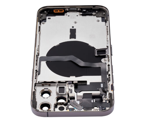 Back Housing W/ Small Parts For iPhone 12 Pro Max (US Version) (Aftermarket Plus) (Graphite) – Image 9