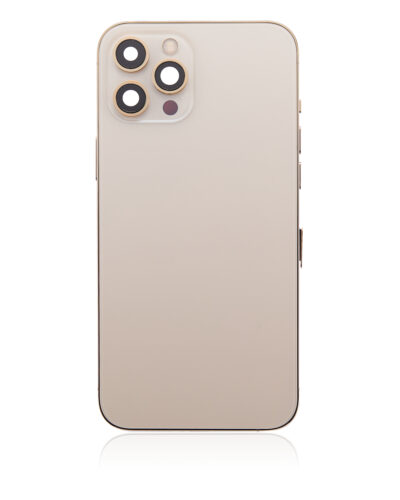 Coque arrière avec petites pièces pour iPhone 12 Pro Max (version US) (Aftermarket Plus) (Or) – Image 4