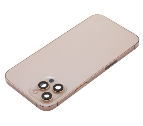 Coque arrière avec petites pièces pour iPhone 12 Pro Max (version US) (Aftermarket Plus) (Or) – Image 6