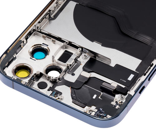 Back châssis W/ Small Parts pour iPhone 12 Pro Max (US Version) (compatible qualité supérieure) (Pacific Blue) – Image 11