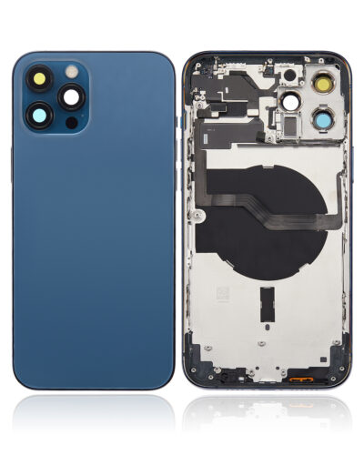 Back châssis W/ Small Parts pour iPhone 12 Pro Max (US Version) (compatible qualité supérieure) (Pacific Blue) – Image 2