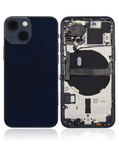 Coque arrière avec petites pièces pour iPhone 13 Mini (version US) (Aftermarket Plus) (Midnight) – Image 2