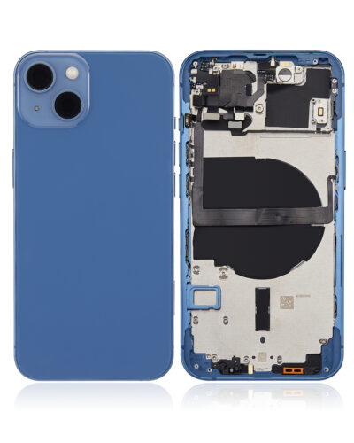 Coque arrière avec petites pièces pour iPhone 13 (version US) (compatible qualité supérieure) (bleu) – Image 2