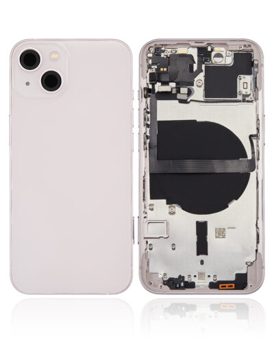Coque arrière avec petites pièces pour iPhone 13 (version US) (compatible qualité supérieure) (rose) – Image 2