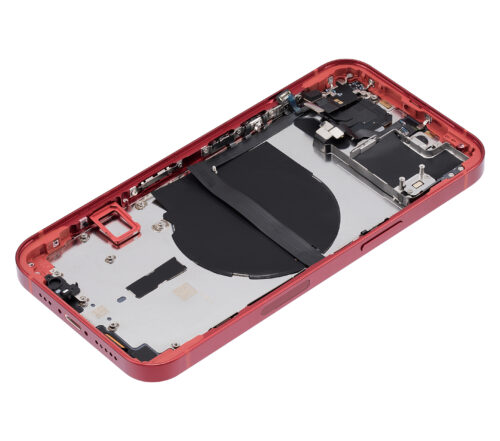Back Housing W/ Small Parts For iPhone 13 (US Version) (Aftermarket Plus) (Red) – Image 7