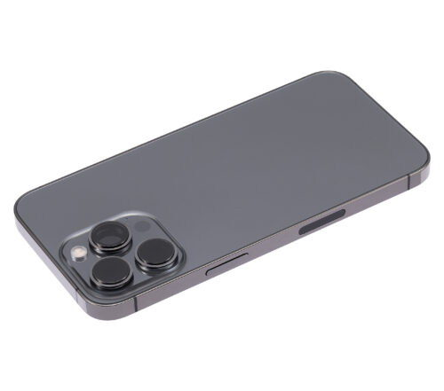 Coque arrière avec petites pièces pour iPhone 13 Pro (version US) (Aftermarket Plus) (Graphite) – Image 6