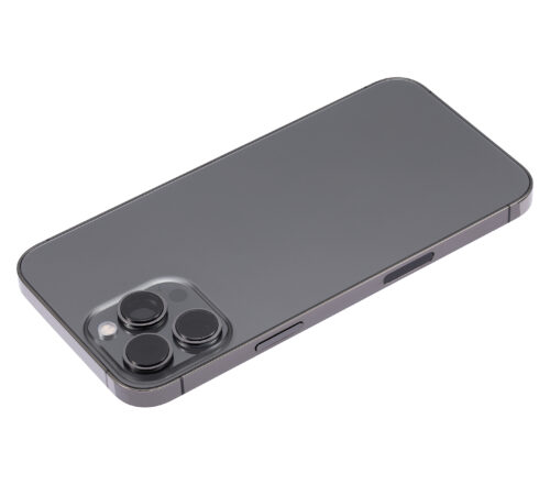 Back Housing W/ Small Parts For iPhone 13 Pro Max (US Version) (Aftermarket Plus) (Graphite) – Image 6