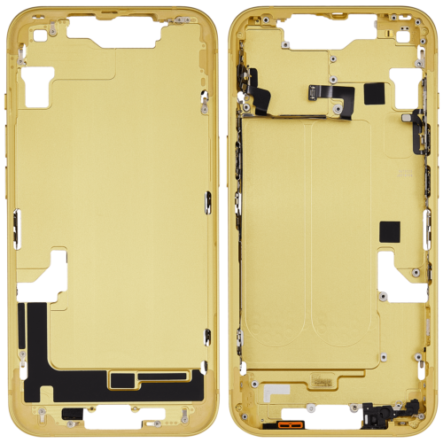 Mid-cadre châssis W/ Small Parts pour iPhone 14 (EU / Global Version) (Used OEM Pull: Grade A) (jaune) – Image 2