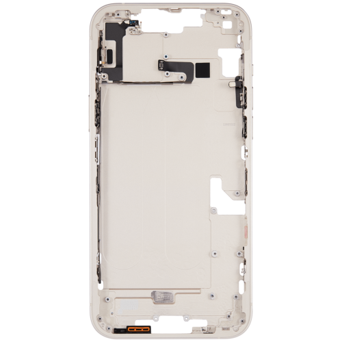 Boîtier intermédiaire avec petites pièces pour iPhone 14 Plus (version UE/globale) (Pièce d'origine d'occasion: Grade A) (lumière stellaire) – Image 4