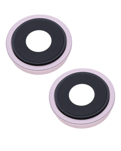 Back Camera Lens With Bracket & Bezel For iPhone 13 / 13 Mini ( 2 Piece Set) (Aftermarket Plus) (Pink) – Image 4