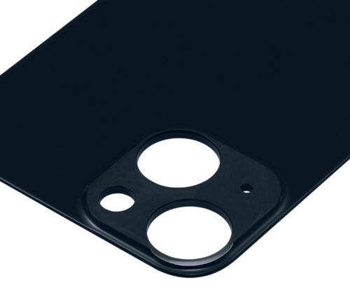 Back Glass With 3M Adhesive For iPhone 13 Mini (No Logo / Large Camera Hole) (Midnight) – Image 7