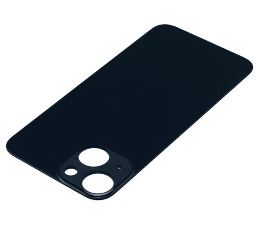 Back Glass With 3M Adhesive For iPhone 13 Mini (No Logo / Large Camera Hole) (Midnight) – Image 5