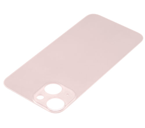 Vitre arrière avec 3M adhésif pour iPhone 13 Mini (No Logo / Large Camera Hole) (rose) – Image 5