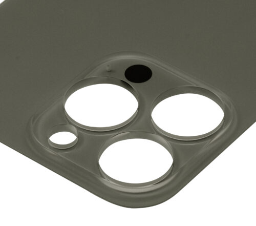 Verre arrière avec adhésif 3M pour iPhone 13 Pro (sans logo / grand trou pour la caméra) (Graphite) – Image 7