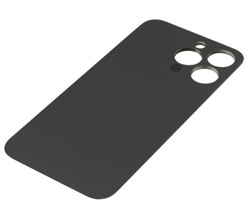 Verre arrière avec adhésif 3M pour iPhone 13 Pro (sans logo / grand trou pour la caméra) (Graphite) – Image 5
