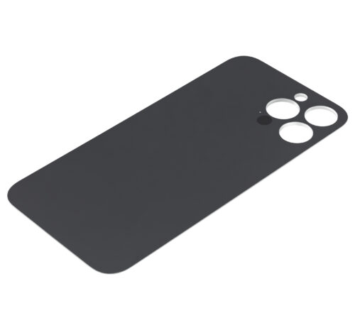 Verre arrière avec adhésif 3M pour iPhone 13 Pro Max (sans logo / grand trou pour la caméra) (argent) – Image 6