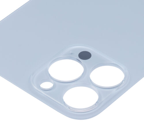 Verre arrière avec adhésif 3M pour iPhone 13 Pro Max (sans logo / grand trou pour la caméra) (Bleu Sierra) – Image 7