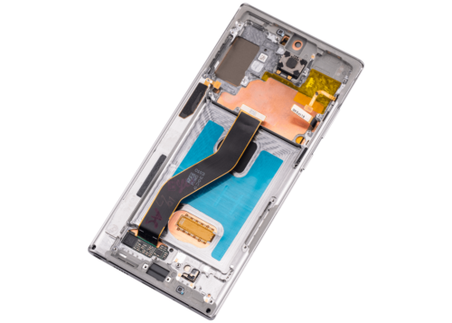 Écran OLED avec cadre pour Samsung Galaxy Note 10 Plus / 5G (Pièce de rechange Plus) (Aura Glow / Argent) – Image 6