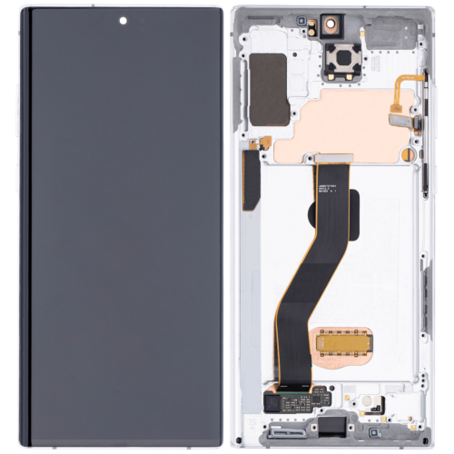OLED Assembly With Frame For Samsung Galaxy Note 10 Plus / 5G (Aftermarket Plus) (Aura White) – Image 2