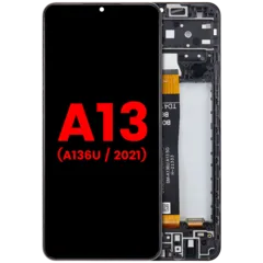 Écran LCD complet avec cadre pour Samsung Galaxy A13 5G (A136U / 2021) (compatible qualité supérieure) (toutes couleurs)