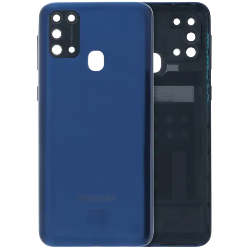 Cache arrière avec lentille de caméra pour Samsung Galaxy M31 (M315 / 2020) (Service Pack) (bleu)