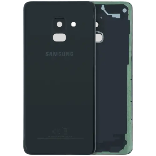 Back Cover With Camera Lens For Samsung Galaxy A8 (A530 / 2018) (Service Pack) (Black)