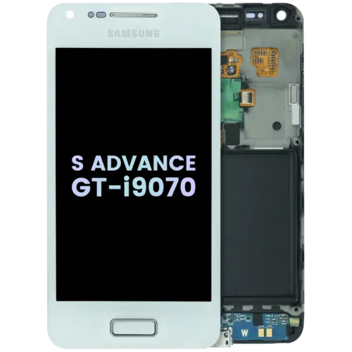 OLED Assembly With Frame For Samsung Galaxy S Advance GT-i9070 (Service Pack) (White)